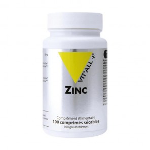 Vitall+ zinc 30mg bisglycinate 100 comprimés secables