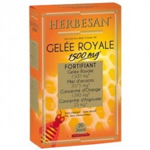 Herbesan gelée royale 1500mg 20 ampoules