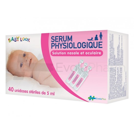 Evoluplus sérum physiologique baby look 40 dosettes