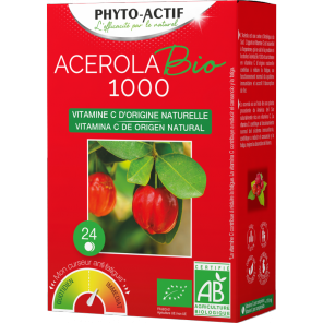 Phyto-actif acerola bio 1000 24 comprimés