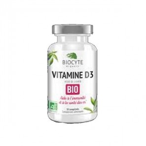 Biocyte vitamine d3 bio 30 comprimés