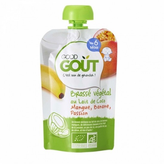 Dodie good gout bébé brassé végétal coco mangue banane passion 90g