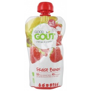 Dodie good gout bébé fraise banane 120g