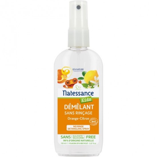 Natessance démélant sans rinçage kids bio orange-citron 150ml