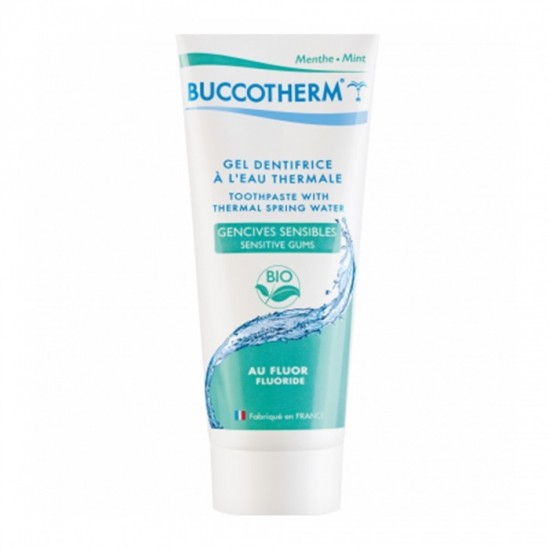 Buccotherm gel dentifrice gencives sensibles bio avec fluor 75ml