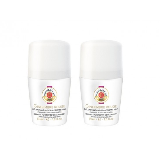 Roger & gallet gimgembre rouge déodorant lot de 2