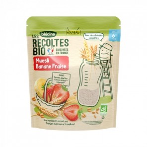 Blédina bio muesli banane fraise 200g