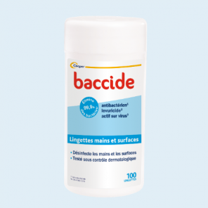 Baccide lingettes main et surfaces - Boite de 100