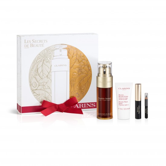 Clarins coffret de Noël Double sérum Les secrets de beauté