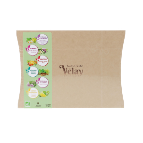 Pagès coffret de Noël carton Herboriste du Velay 60 sachets assortis