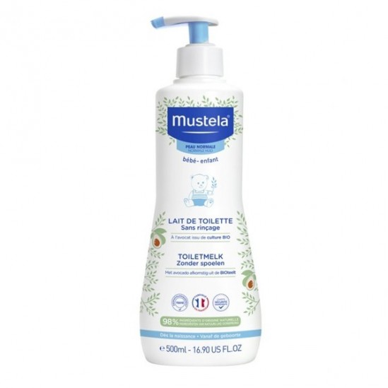 Mustela lait de toilette sans rinçage à l'avocat bio 500ml