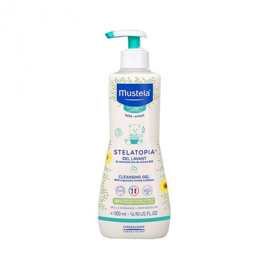 Mustela gel lavant stelatopia au tournesol bio 500ml