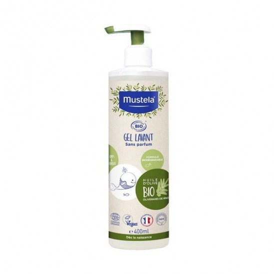 Mustela gel lavant certifié bio corps & cheveux 400ml