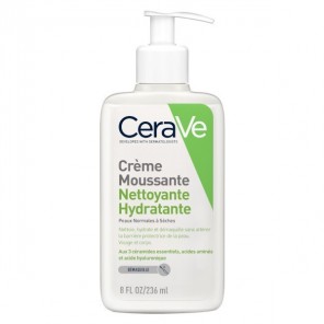 Cerave crème moussante nettoyante hydratante