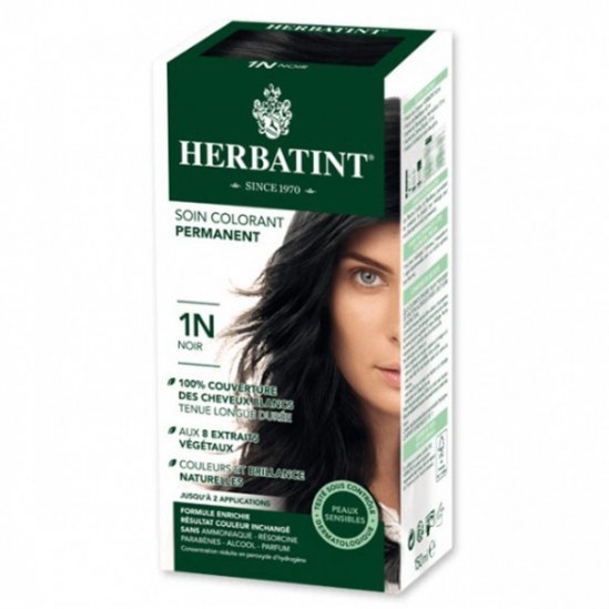 Herbatint gel colorant permanent 1n noir 60ml