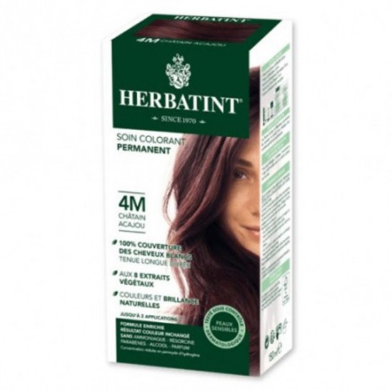 Herbatint gel colorant permanent 4m châtain acajou 60ml