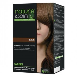 Santé verte nature & soin coloration 6GC Blond foncé doré cuivré 132ml