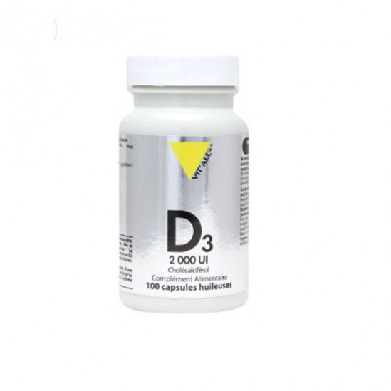 Vitalplus vitamine D3 2000UI cholécalciférol 50mcg