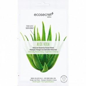 Eco secret masque visage aloe vera cotton hydratant intense 20 ml