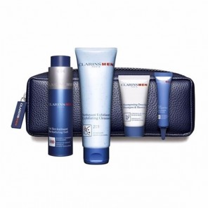 Clarins coffret de noël homme gel revitalisant 50ml + gel nettoyant corps 3 pièces