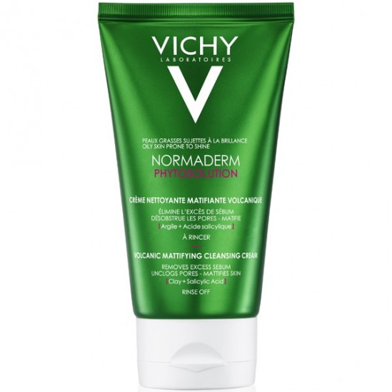 Vichy normaderm phytosolution crème nettoyante matifiante volcanique 125ml