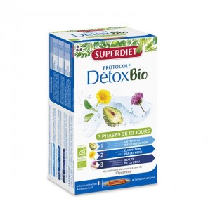 Superdiet protocole détox bio 30 ampoules x 15ml