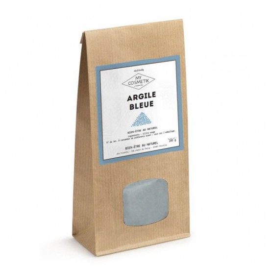 My cosmetik argile bleue en sachet kraft 200g