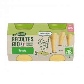 Blédina les récoltes bio pots panais 2x130g