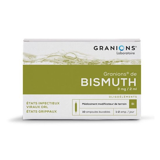 GRANIONS BISMUTH S BUV B/10AMP/2ML