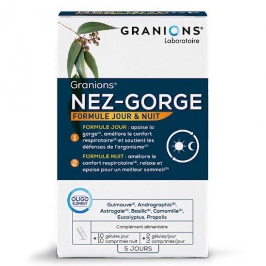 GRANIONS NEZ GORGE 10 GELULES +10 COMPRIMES