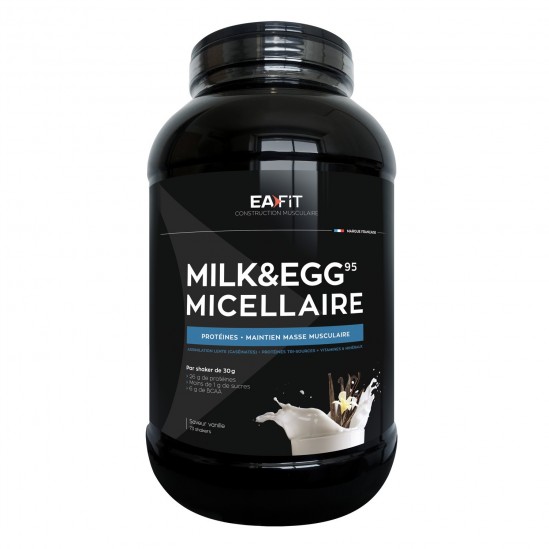 EAFIT MILK AND EGGS 95 MICEL VANILLE 2,2K