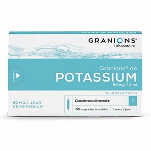 Ea granions de potassium 30 ampoules