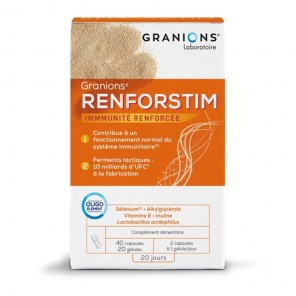 Granions renforstim 40 capsules 20 gélules 38g