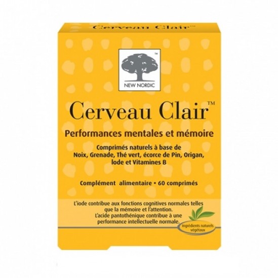 New nordic cerveau clair 60 comprimés