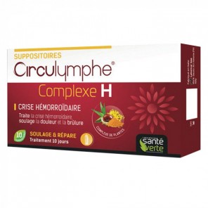 Santé verte circulymphe complexe H 10 suppositoires