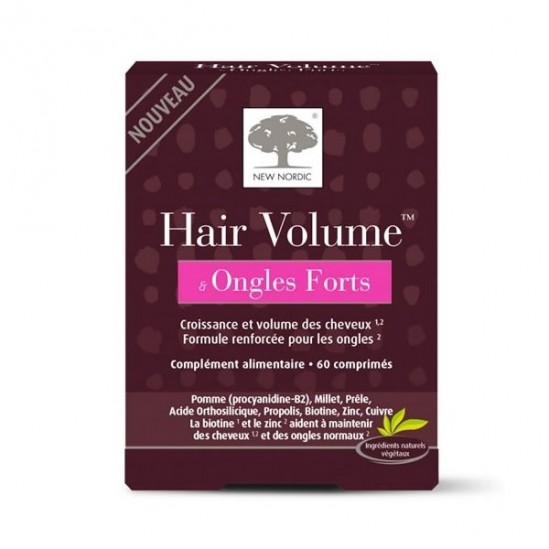 New nordic hair volume & ongles forts 60 comprimés