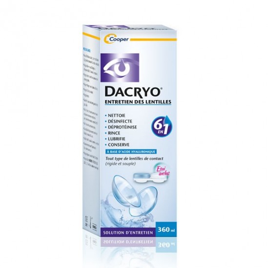 Cooper dacryo entretien des lentilles 360ml