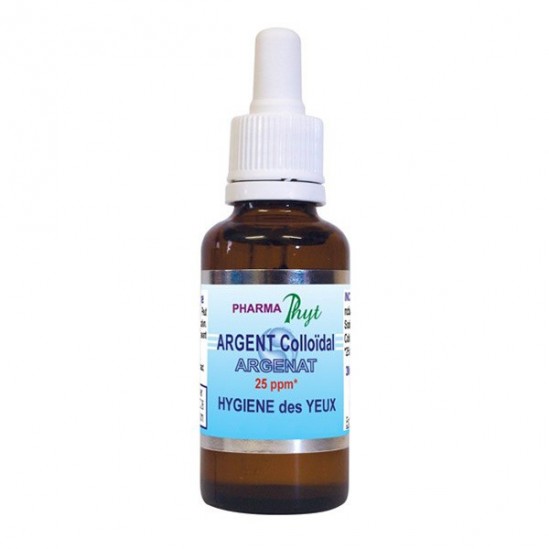 Pharmaphyt argent colloidal hygiene des yeux 25ppm 30ml