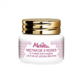 Melvita baume à lèvres nectar de 3 roses 8g