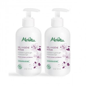 Melvita gel hygiène intime bio 2x225ml