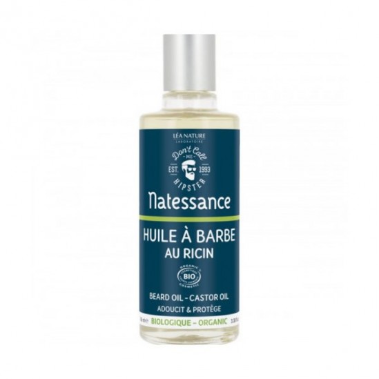 Natessance huile à barbe au ricin bio 100ml