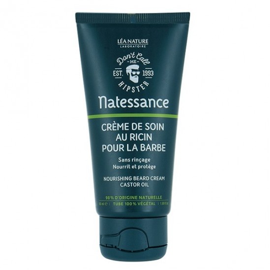 Natessance crème à barbe ricin sans rinçage 50ml