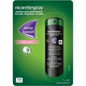 Nicorettespray fruits rouges 1mg/dose 1 flacons de 13,2ml