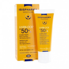 Isispharma uveblock fluide teinté spf50+ 40ml