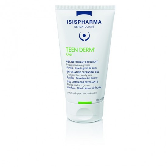 Isispharma teen derm gel nettoyant exfoliant 150ml