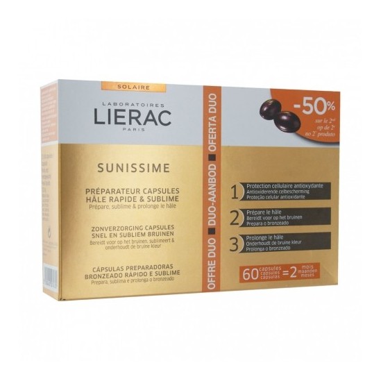 Lierac sunissime préparateur capsules hâle rapide&sublime 11.4g