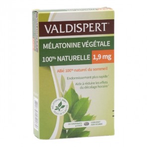 Valdispert mélatonine végétale 100% naturelle 1.9 mg 20 comprimés