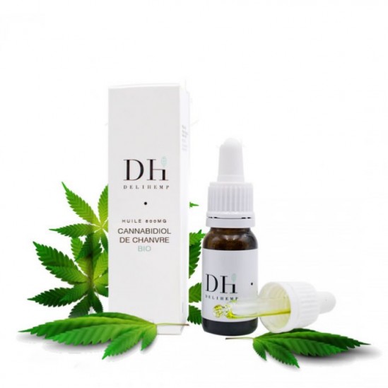 Delihemp huile cannabidiol 500mg de chanvre bio 10ml