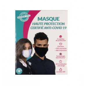 Prescription nature masque ffp2 haute protection cuivre taille L noir