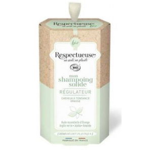 Respectueuse Shampooing Solide Régulateur Bio Cheveux Gras 75g